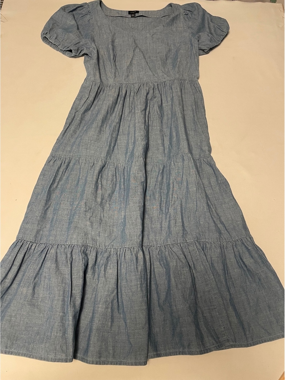 J.Crew Light Blue Chambray Midi Dress Size 6
